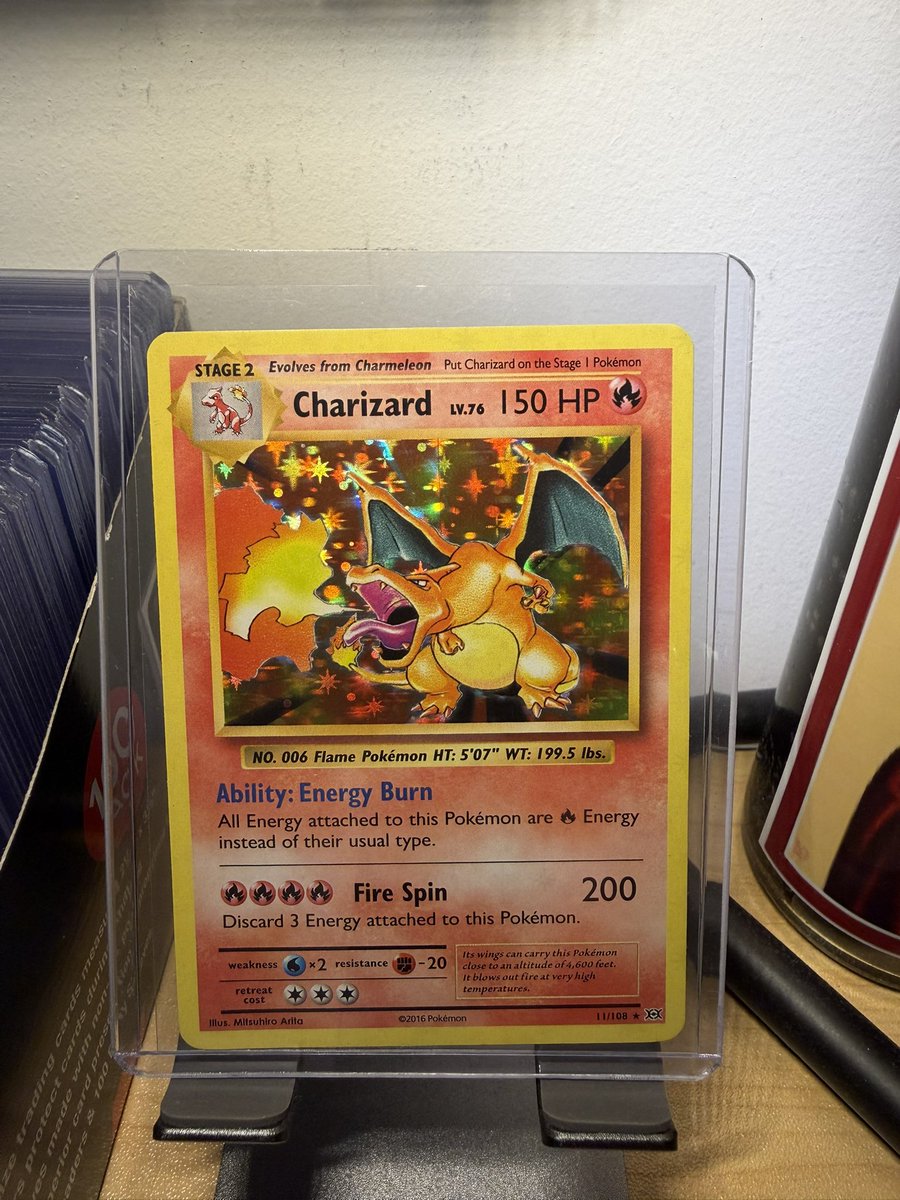 BasedCardGuy's tweet image. Check out Pokemon Charizard 11/108 XY Evolutions Holo Foil 2016 ebay.us/m/MNL1Vu #eBay via @eBay #TBBReposts #TBBCrew #CardsForSale #Pokemon #TCG #Charizard
