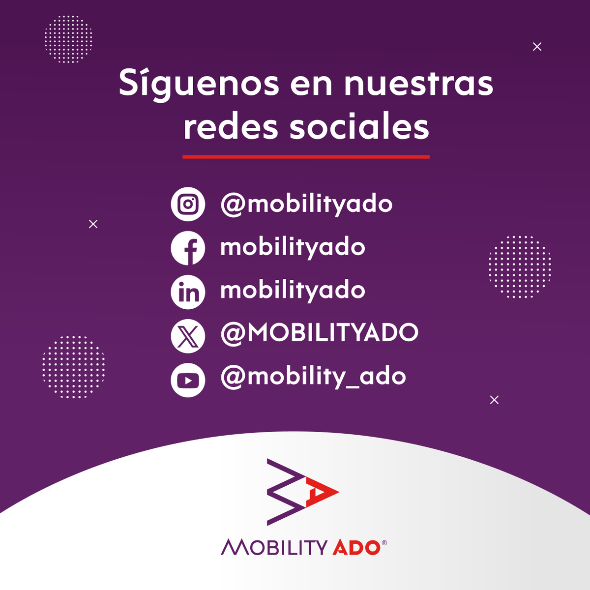 MOBILITYADO's tweet photo. Síguenos para actualizaciones y más

Instagram: https://t.co/wCwdzvQBj0

Facebook: https://t.co/GXpi246WW3

LinkedIn: https://t.co/Tr1IVrD7DG

X: https://t.co/dJKP4vgbyJ

YouTube: https://t.co/s8B6V0lNRM https://t.co/4HGdmkjmO9