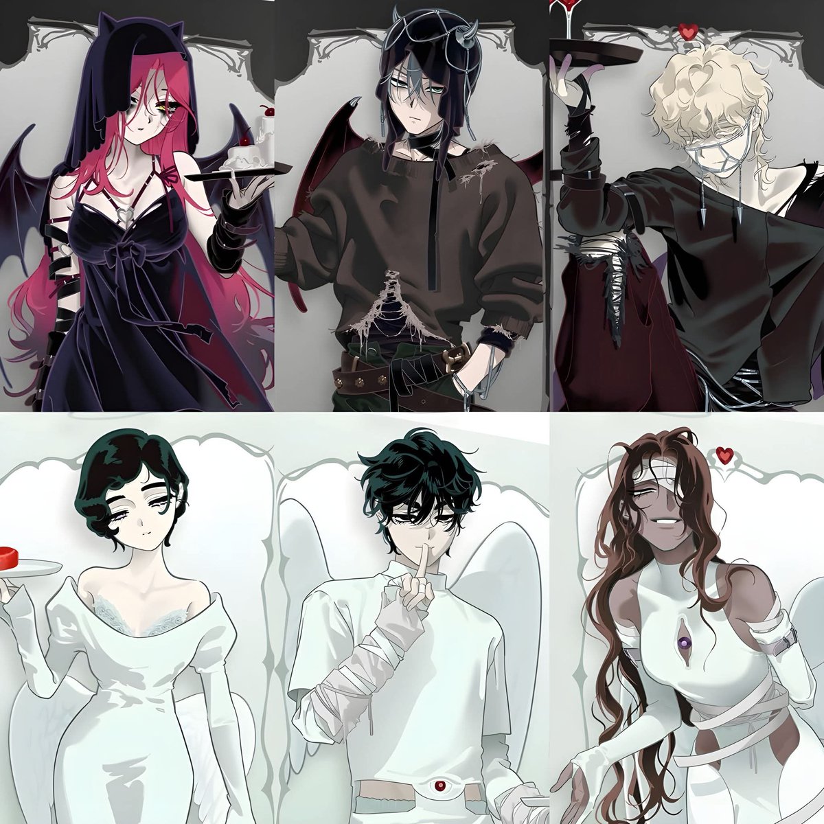 yasihir0's tweet image. alnst new art ! (angels and devils)