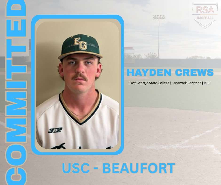 #RSABaseball JUCO prospect <a href="/CrewsHayden/">Hayden Crews</a> has committed to USC-Beaufort (<a href="/USCBeaufort/">University of South Carolina Beaufort</a>). Congratulations Hayden!

<a href="/MikeEwingRSA/">Mike Ewing</a> | <a href="/EG_Baseball/">Georgia Southern University East Georgia Baseball</a>