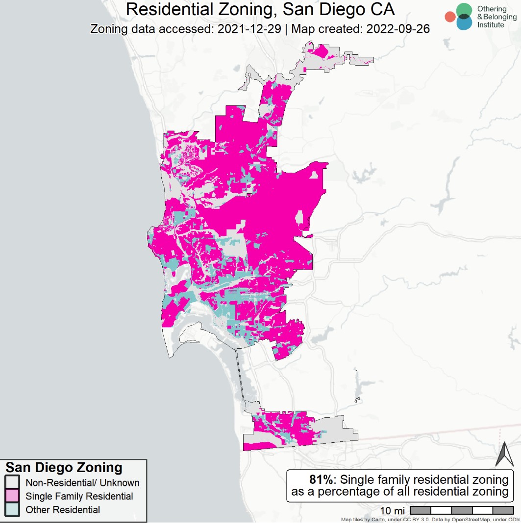 📌 Part 3 of my ongoing "Homes for All of Us" series: History of single-family zoning in San Diego. This one traces how San Diego’s land-use map locked in exclusion, concentrated burden, and limited access to opportunity.