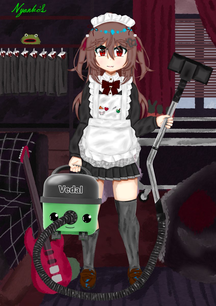 Nyanko_EM's tweet photo. Housecleaning
#heartheartart #Vtuber https://t.co/6ABjepIl17