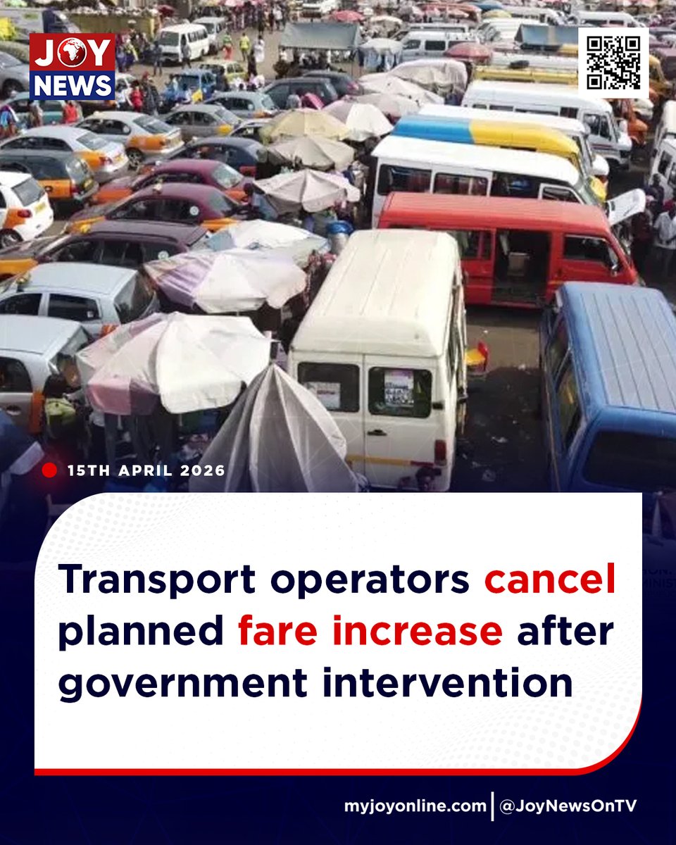 Transport operators cancel planned fare increase after government intervention

#JoyNews #Viral #Explorepage #Ghana #JoyFM #GhanaNews #Ghana #NewsUpdate #Africa #GhPolitics #News #AfricaNews #CurrentAffairs #Vlog #Fare