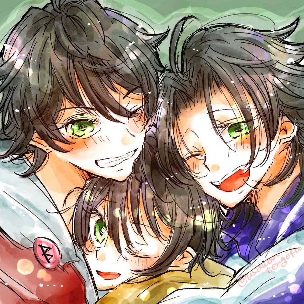 兄弟おそろいのいろ💚