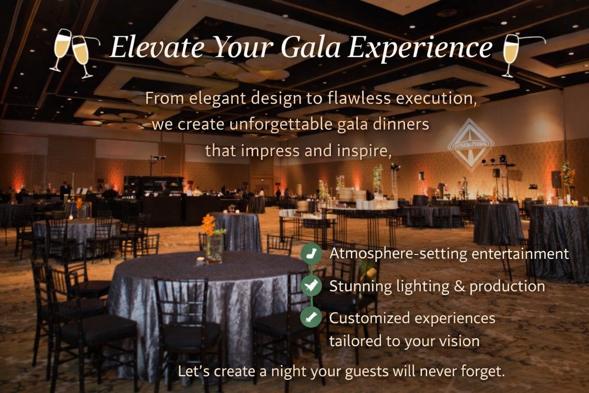 Elevate Your Gala Experience 🥂✨

Turn your next gala into an unforgettable evening with Moxie Events. From elegant design to seamless execution, every detail is thoughtfully curated to create a sophisticated and immersive experience your guests will remember.