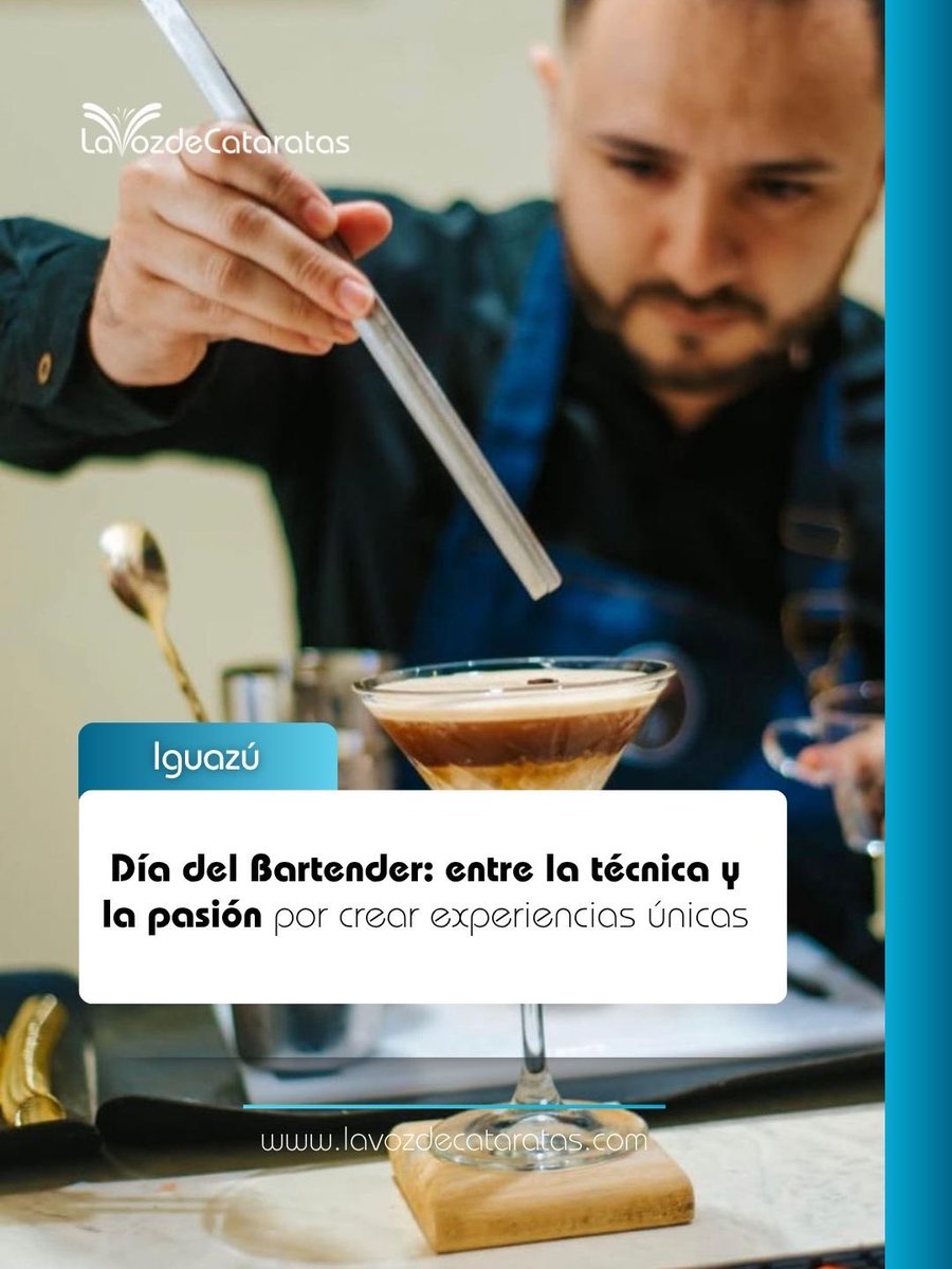 🔵En el Día del Bartender, Andrei Escobar, nos introduce al trabajo de quienes convierten cada evento en una experiencia única, combinando técnica, creatividad y pasión por la coctelería, donde el detalle y el vínculo con el cliente marcan la diferencia.
▶️lavozdecataratas.com/2026/04/15/dia…