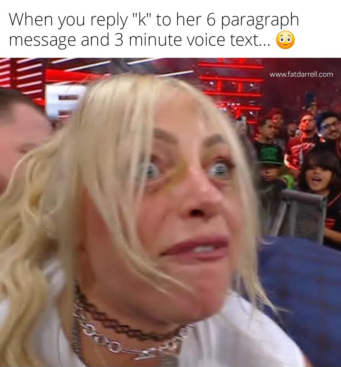 My bad... 😬 
#wwe #trouble #wrestlemania
<a href="/YaOnlyLivvOnce/">LIV Morgan</a>
<a href="/Steph_Vaquer/">Stephanie Vaquer</a>
<a href="/WWE/">WWE</a>