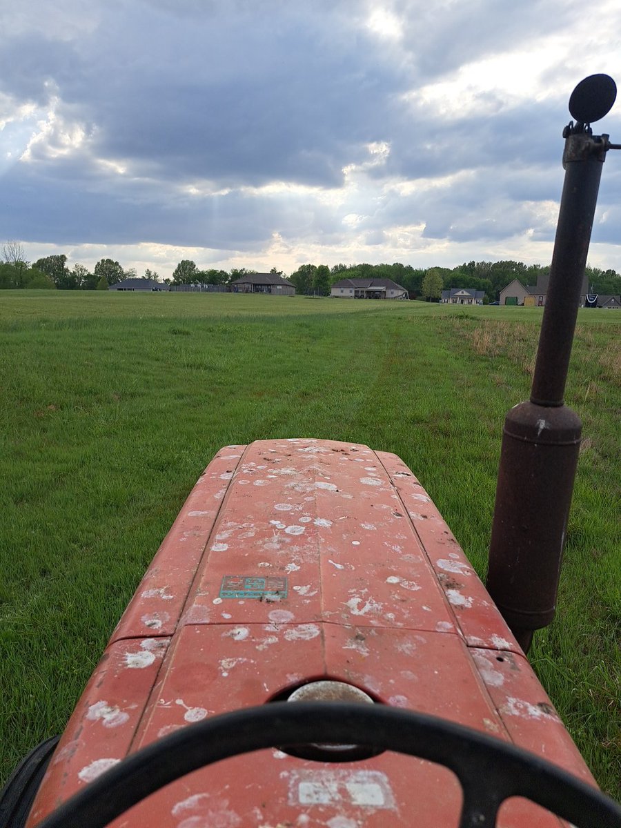 Doesn't get any better. Mowing and neighbor dropped off sourdough. This might be my afternoon