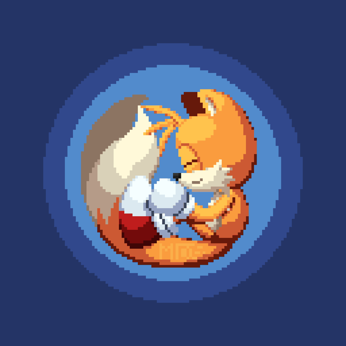 Fadastudio25's tweet image. Circle of Tails 🟡🦊
.
#tails #pixel #art