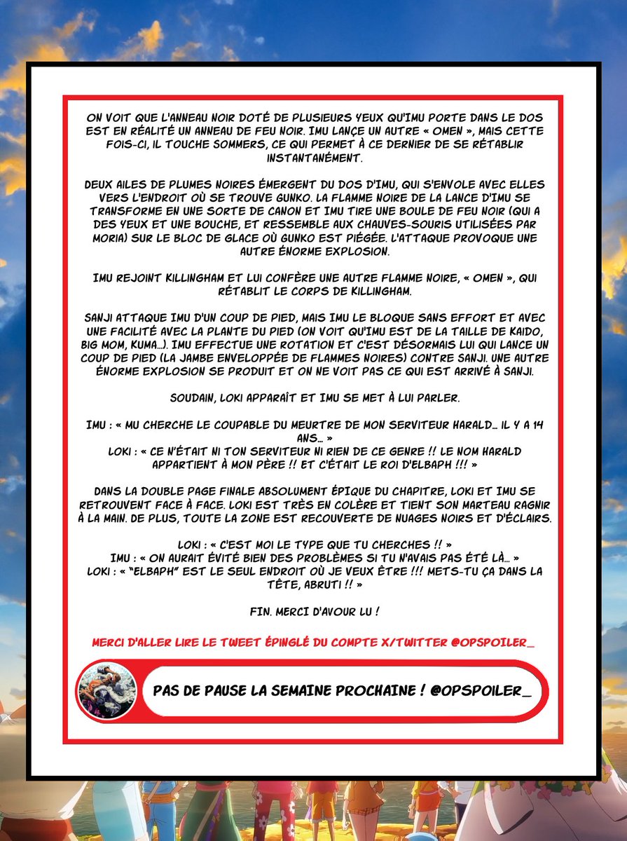 One Piece Spoils tweet media