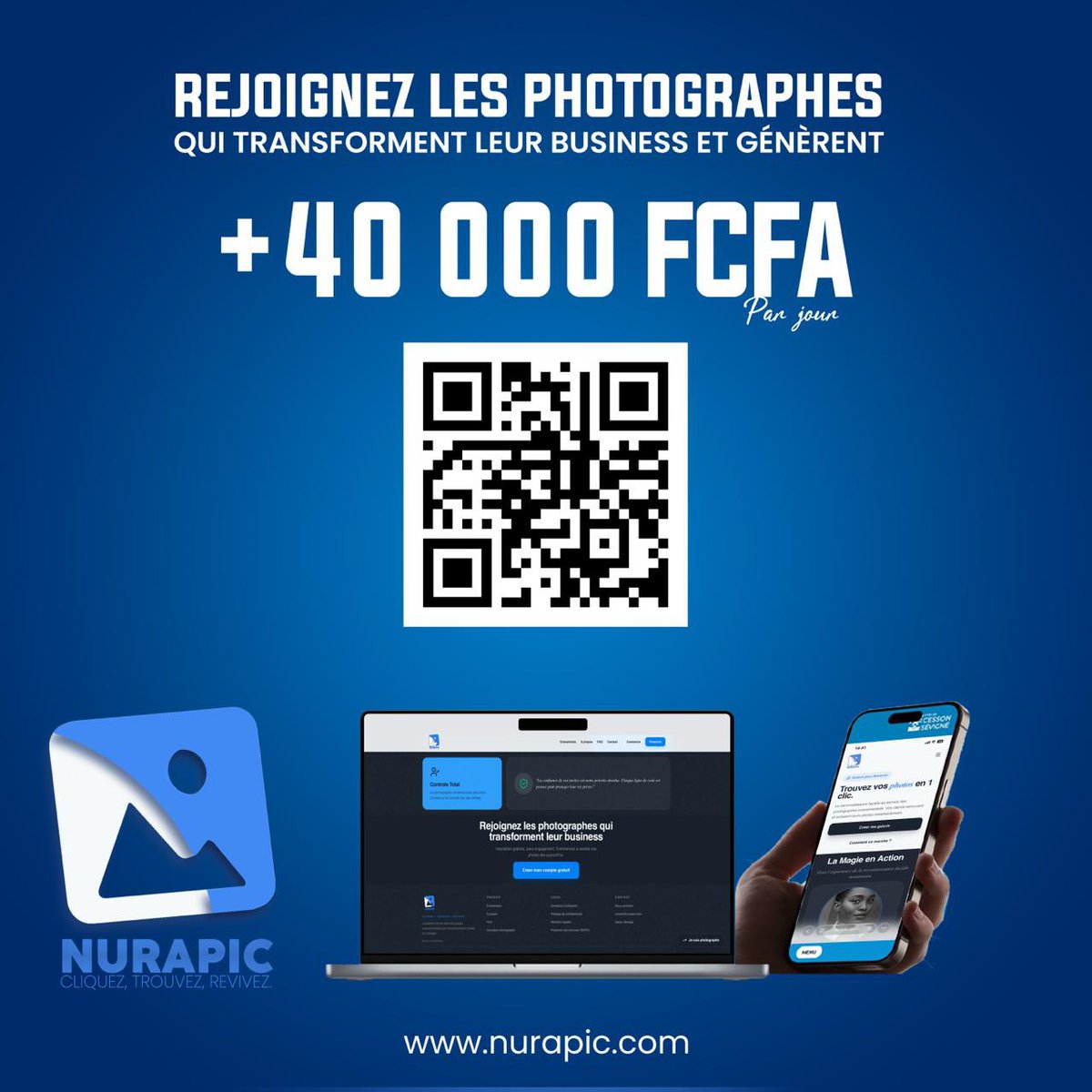 sowdigital221's tweet image. NURAPIC est une solution innovante 100% sénégalaise dédiée aux photographes et passionnés d’images. Elle permet de créer des événements en ligne et de partager facilement les photos via un lien unique.
Grâce à la reconnaissance faciale, chaque utilisateur peut retrouver