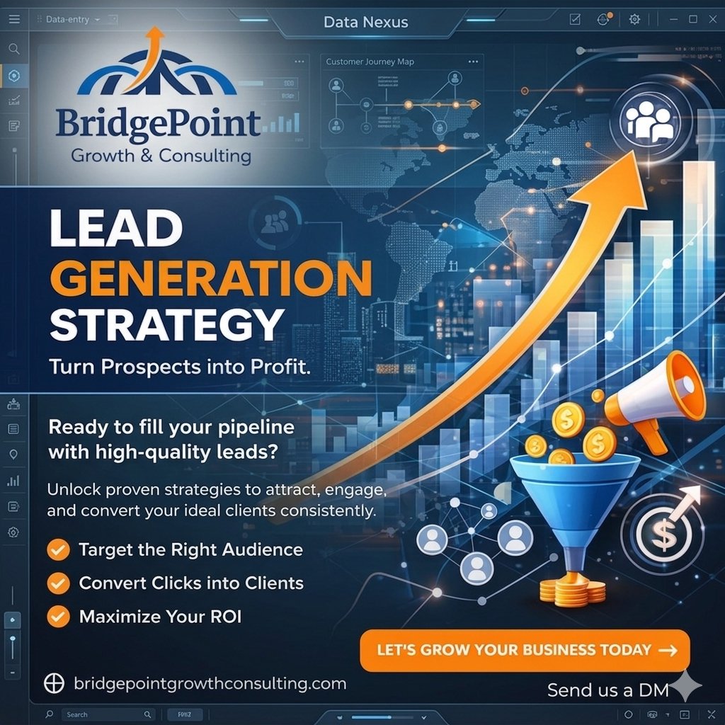 BridgePointGC's tweet image. A lead generation strategy focuses on attracting and converting the right audience into potential customers.📌

 By leveraging digital channels, valuable content, and targeted messaging, businesses can build trust, capture interest, and drive consistent growth.
#LeadGeneration