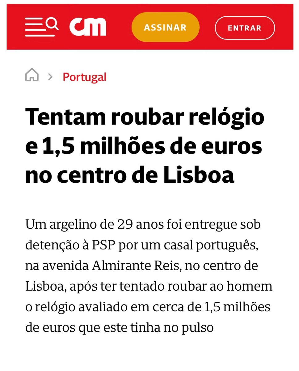 O casal foi corajoso, segurou o criminoso e entregou à polícia, mas soube agora que o gajo já foi libertado por um juíz.

Depois admiram-se que “o outro” tenha votos 🫠