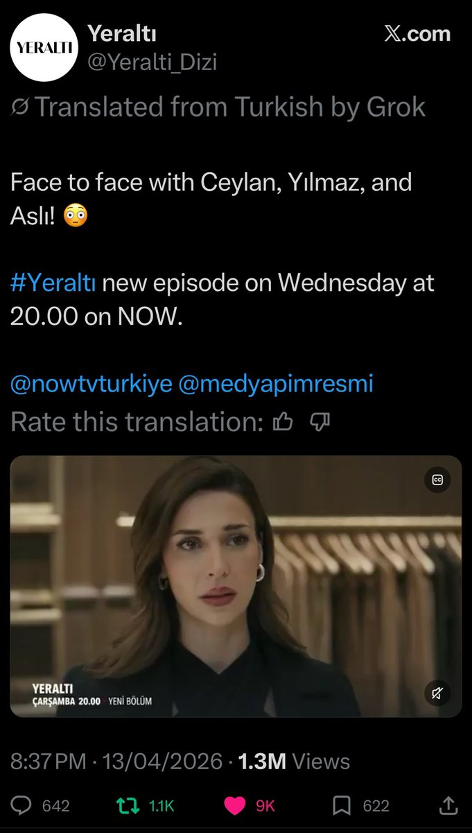 Lulu20121's tweet image. التفاعل ماشاء الله 
احلى شيء سوته ديفريم سحبت على العبقري ورجعت بدور الاستخبارتيه خالدة جيلان 

  #DevrimÖzkan
#Yeraltı #ceylan