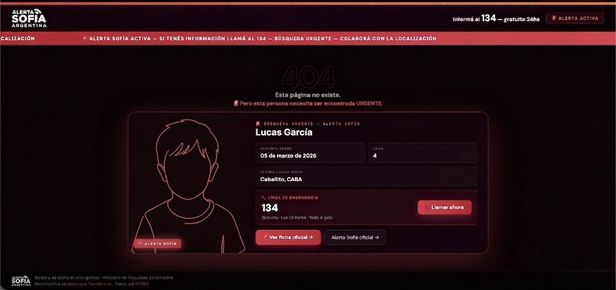 Cada error 404 puede salvar una vida: No Encontrado vuelve, 10 años después

Cada día, millones de personas en Argentina llegan a esas páginas genéricas que aparecen cuando una URL ya no existe, cuando alguien escribe mal una dirección o cuando un enlace viejo dejó de funcionar.