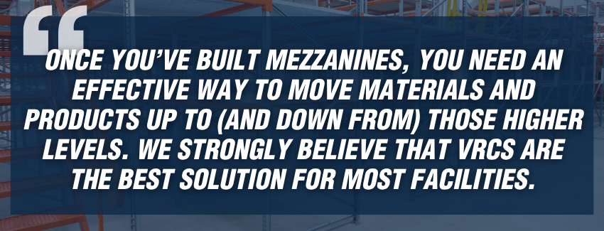 BHSbuilt's tweet photo. Maximize warehouse capacity by integrating industrial mezzanines with VRCs. Learn how to optimize vertical storage and material flow with BHS. https://t.co/WNLZajdQhB https://t.co/rJBQCeXciR
