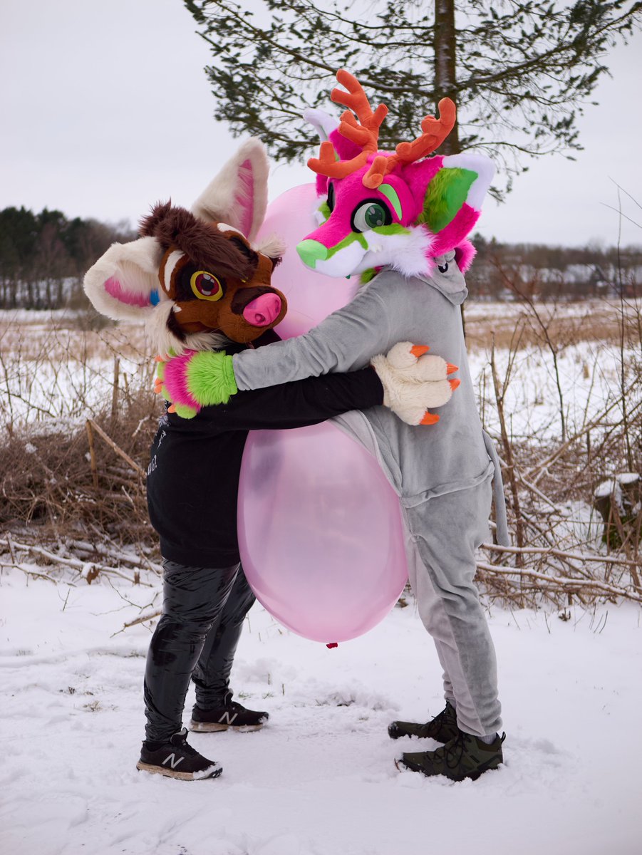 CrackDV's tweet photo. I'm smol compared to @Lisichka_squeak ..
But that doesn't hold me from helping squeeze this balloon between us >:3c
Bestest hugs is together with Lish🧡🤎 https://t.co/AYDifYy2An