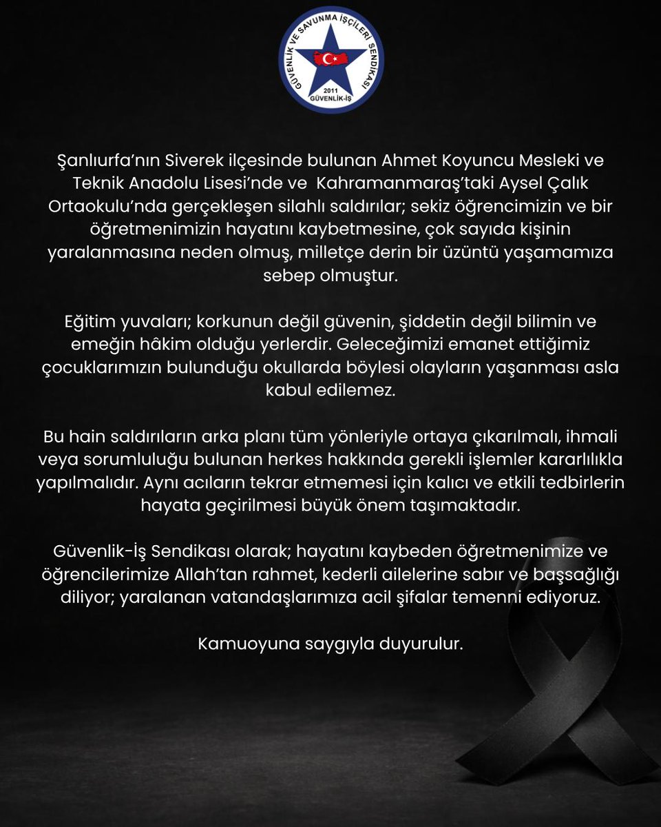 Güvenlik-İş Sendikası (@guvenlik_is) on Twitter photo 