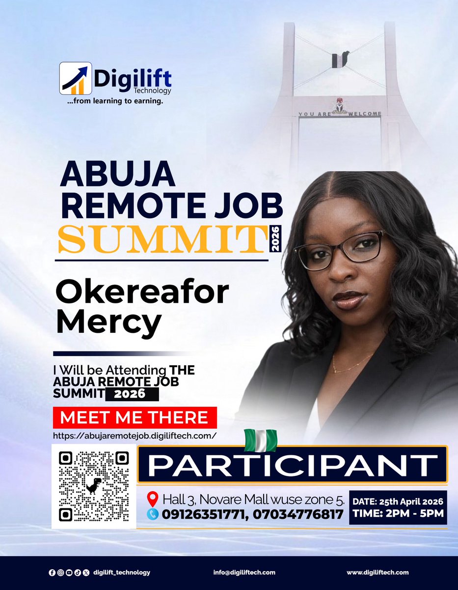 NonyeNwaoma's tweet image. The Nepotism of Tech is Networking…
Tell someone about This Summit  and I can’t wait to see y’all there ❤️.
#dataanalyst #Abujacommunity