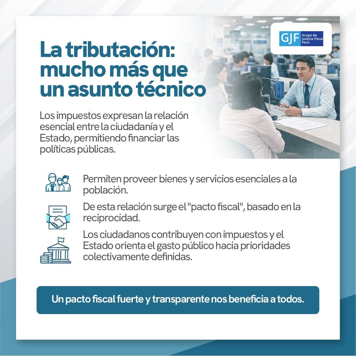 CooperAccionPER's tweet image. 🗳️ En la segunda vuelta de las #Elecciones2026 hablemos de la relación entre la #Democracia y la #Tributación. ¿Conoces el impacto de los beneficios tributarios en la economía peruana? ¿Sabes qué es la progresividad tributaria? 
⏩ Para conocer más de este estudio realizado por
