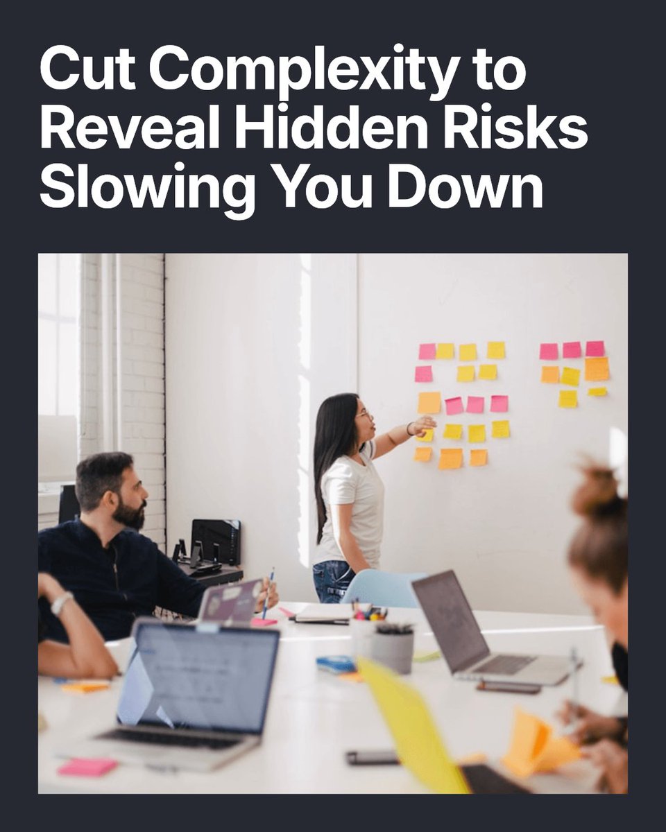 ElephantBytes's tweet image. Over-engineered operating models often hide risks that slow you down: complexity breeds delays, fractures ownership, and masks real delivery issues. Simplify design to reveal true flow and release predictable, safe outcomes. Comment "Simplify" to learn more. #scrum