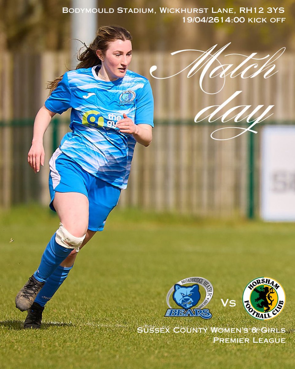 Next up we welcome <a href="/horshamfcwomen/">Horsham FC Women</a> to the Bodymould Stadium!

Sunday 19th April
14:00 kick off

See you all there!