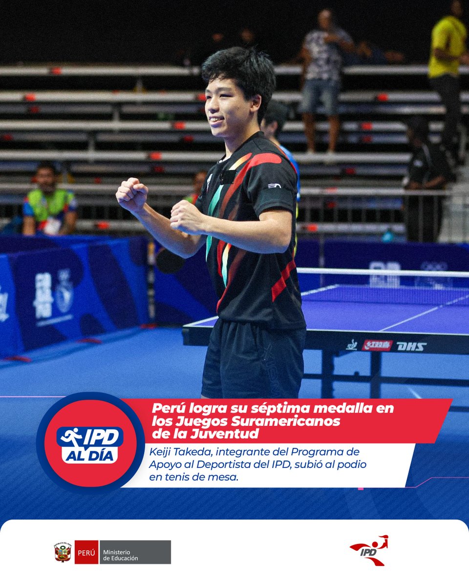 ipdperu's tweet image. #NP | ¡𝟕 𝐦𝐞𝐝𝐚𝐥𝐥𝐚𝐬 𝐩𝐚𝐫𝐚 𝐏𝐞𝐫𝐮́ 𝐞𝐧 #𝐏𝐚𝐧𝐚𝐦𝐚́𝟐𝟎𝟐𝟔! 💪

🇵🇪 La delegación nacional sigue dejando en alto el nombre del país en los Juegos Suramericanos de la Juventud, reflejando el esfuerzo y talento de sus jóvenes deportistas.