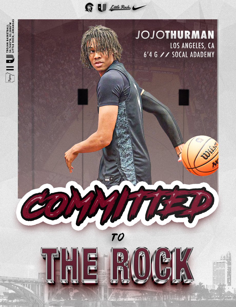 SocalAcad's tweet photo. Congratulations to JoJo Thurman on his commitment to Little Rock @jojothurman21 #ClawEm 🐻 https://t.co/rWXuuxDmpf