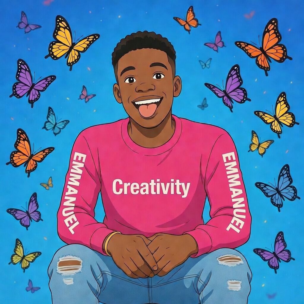 james_cler85801's tweet image. Creativity in full bloom! 🌸🦋
Just vibing with my butterflies and endless ideas 💡
EMMANUEL
Creativity
What do you think of this look? 🔥
#EMMANUEL #Creativity #ButterflyVibes #Art #Portrait"