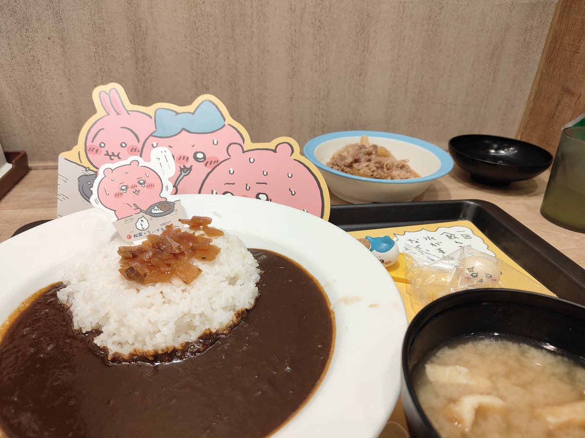 syokusyuhimenya's tweet image. 松屋
ちいかわの鬼辛カレー

たくさん食べました

#lunch #japanesefood
#しょくランチ #23時にランチ