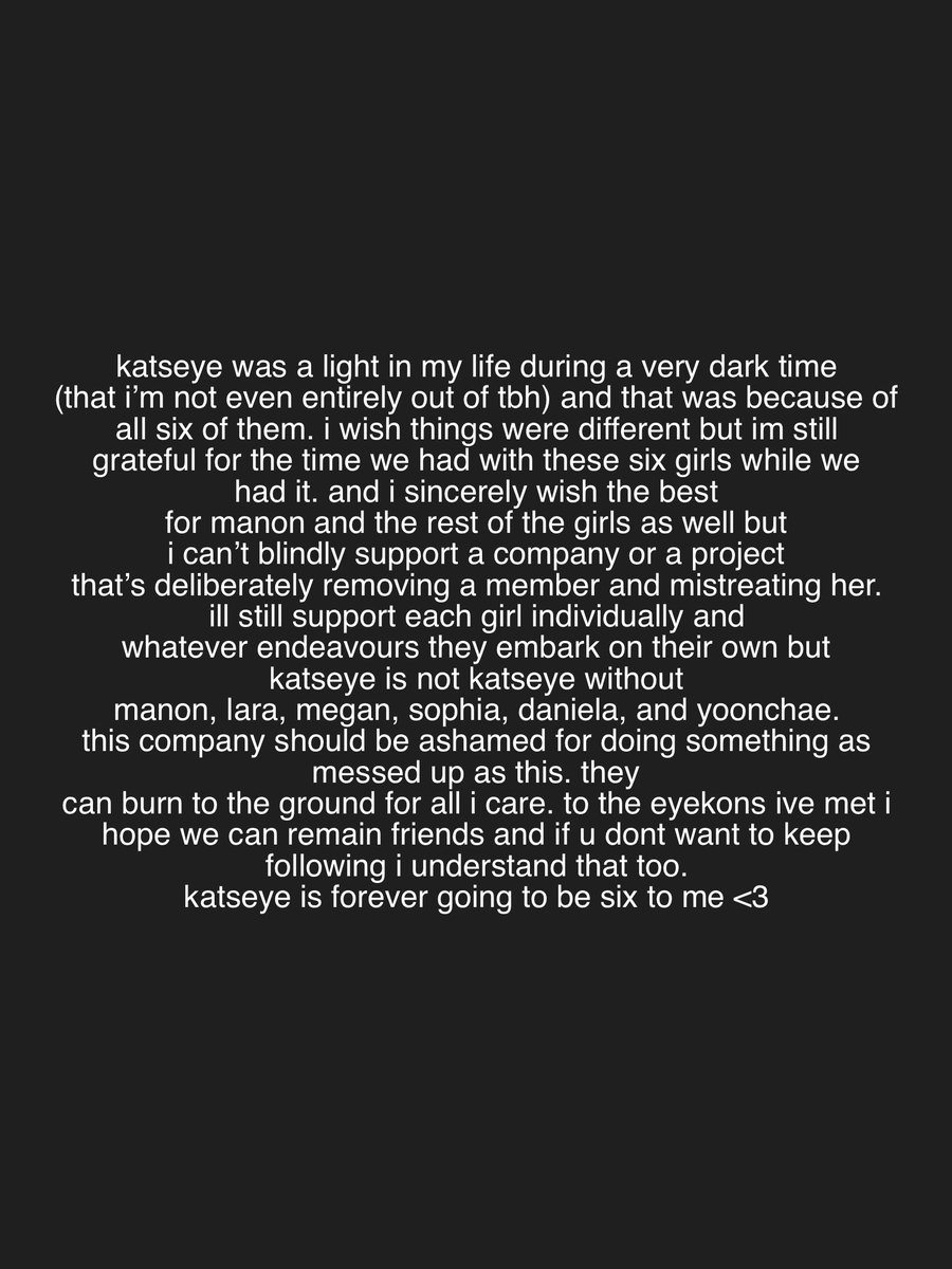 katseye (as 6) you will always mean the world to me 💔 #weloveyoumanon