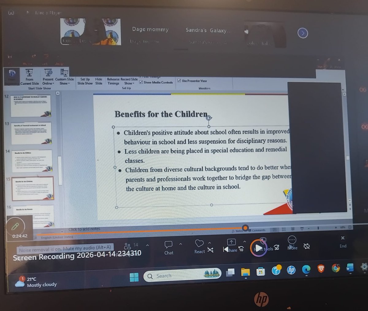 KemmyLeslie's tweet image. Online Parenting Session Knoxwood Basic just now #12StandardsMatters Why Parental Involvement is important to ECD #ParentingMatters @ECCJA @cfranoBrighty @EzrinMorrisECC @golebourne @ItzzMell_ECC3 @Stcy14226538 @KevinPa43410967 @GrantShaunette @karlenedesland1 @tkmsingh