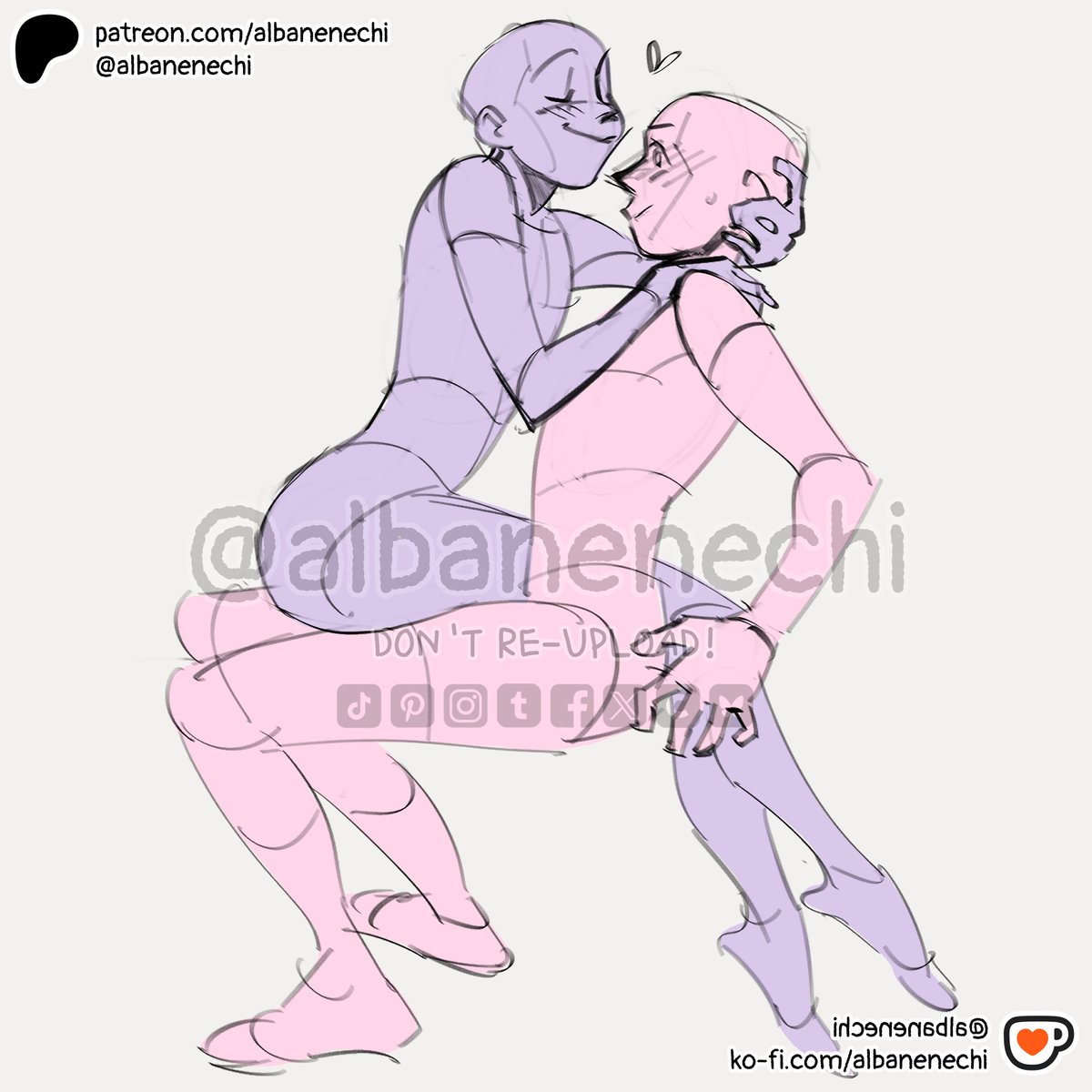 albanenechi ✦ bases & poses for reference tweet media