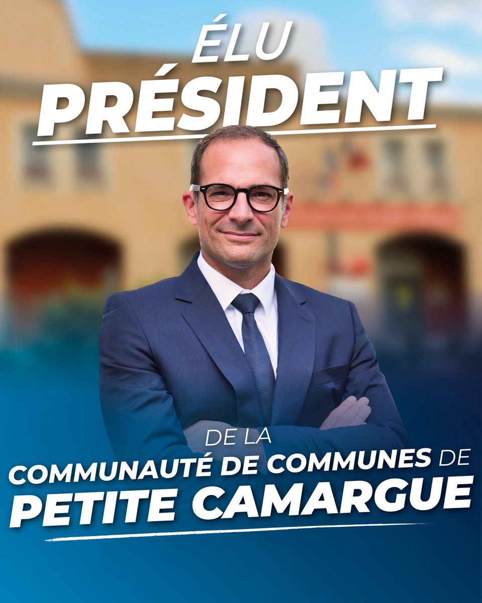 Élu ce soir Président de la Communauté de communes de Petite Camargue. Merci aux maires et aux conseillers communautaires pour leur confiance. 

Au travail, ensemble, pour notre territoire !