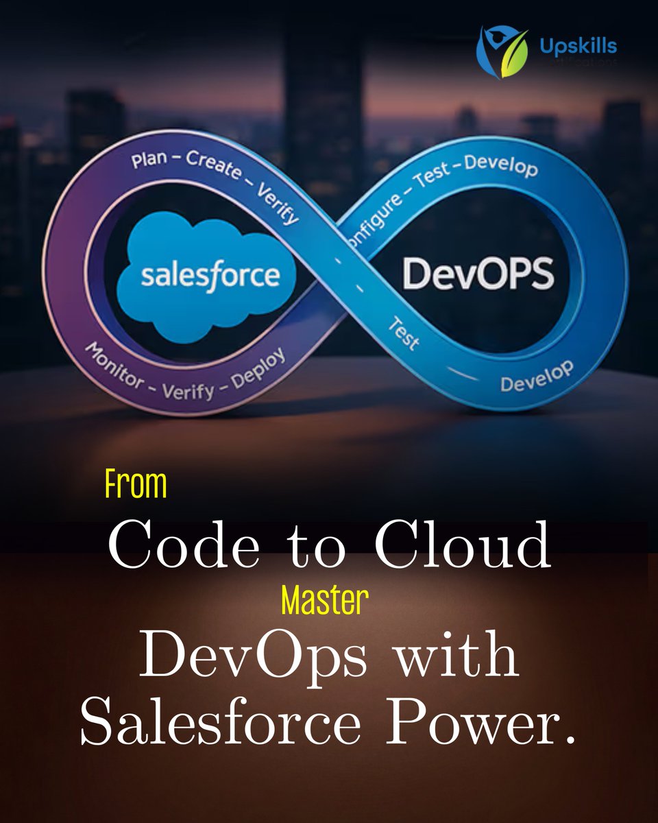 upskillscert's tweet photo. From Code to Cloud—Master DevOps with Salesforce Power

Start your journey today: https://t.co/HKRJHbi9Ez

#DevOps #Salesforce #CloudComputing #Automation #CI_CD #TechCareers #Upskill #ITTraining #CareerGrowth #LearnTech #FutureSkills #SoftwareDevelopment https://t.co/KGxgjj26yf