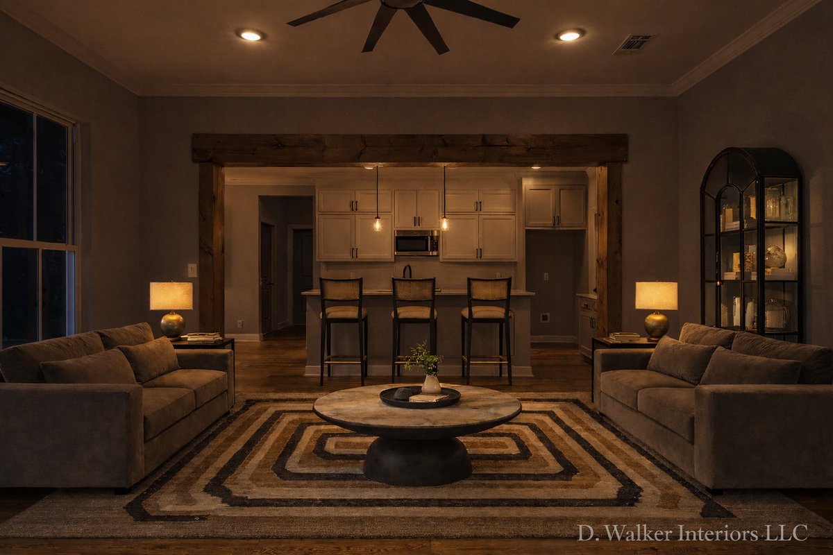 THE1DAW's tweet image. Took this empty room and turned it into a vibe! It’s home right here in Hattiesburg too 😮‍💨🤝🏾 #interiordesign #home #viral #remodel