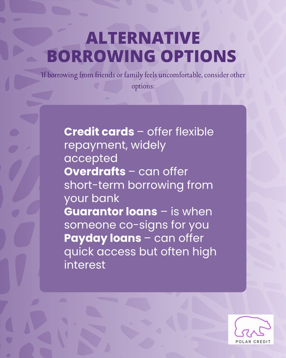 PolarCreditUK's tweet photo. Looking for alternative borrowing options? #PolarCredit #Borrowing #FinancialPlanning https://t.co/KfcrG9zgqc