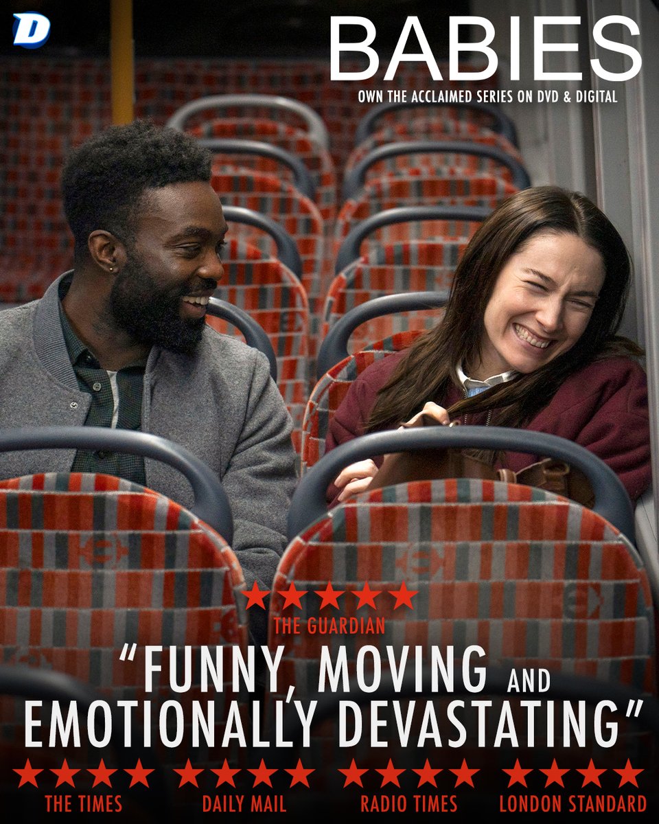 DazzlerMedia's tweet image. Critically acclaimed new series, Babies, arrives on DVD &amp;amp; Digital from 4th May! A must-own ❤️💿

Pre-order #Babies: amzn.to/3PDY9DD

From Stefan Golaszewski, the series is led by powerful performances from Paapa Essiedu and Siobhán Cullen!