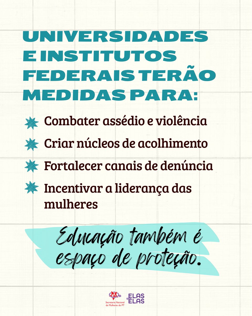 Secretaria Nacional de Mulheres do PT tweet media