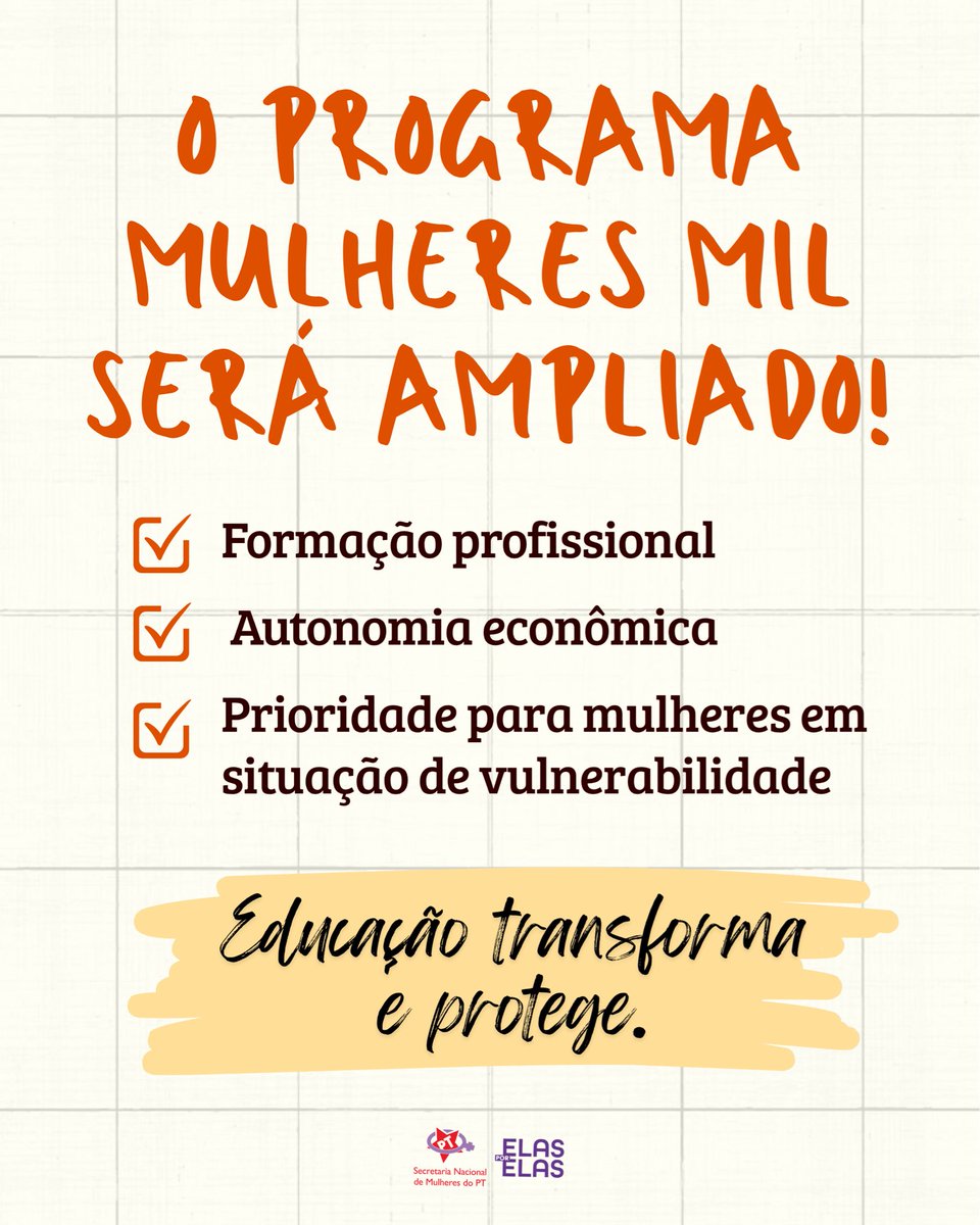 Secretaria Nacional de Mulheres do PT tweet media