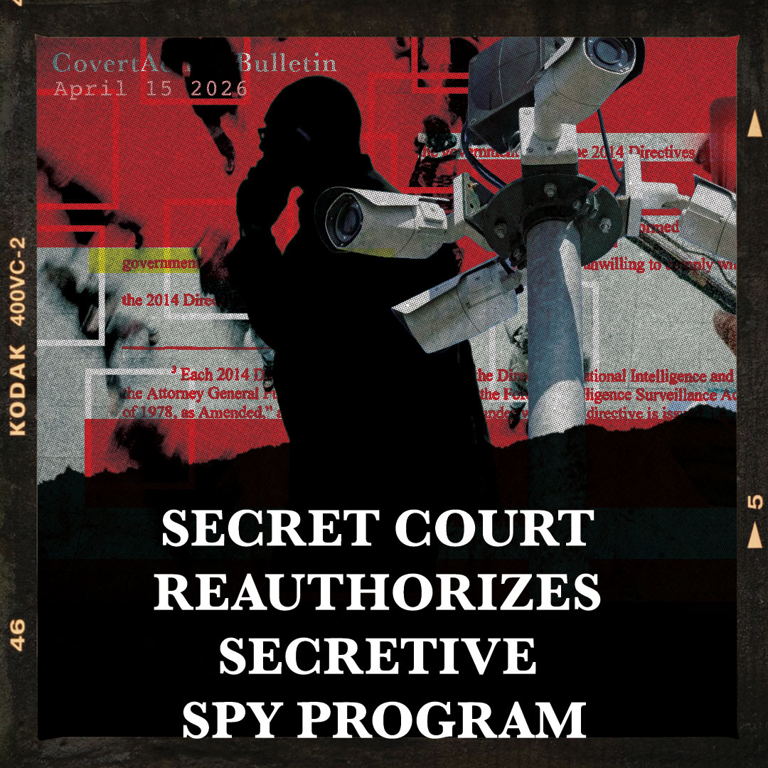 RT by @mikenov: CovertAction Bulletin: Secret Court Reauthorizes Secretive Spy Program  via @CovertActionMag pic.