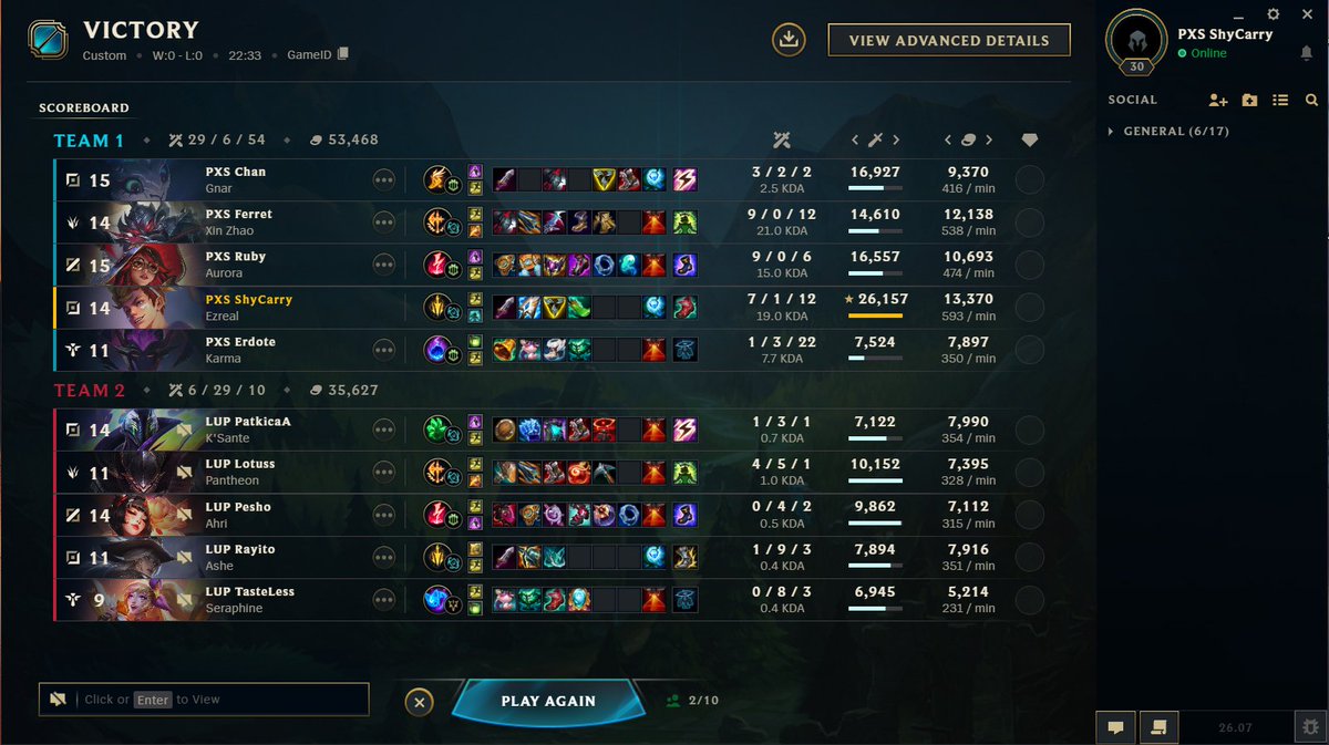 PXS Shy Carry tweet media