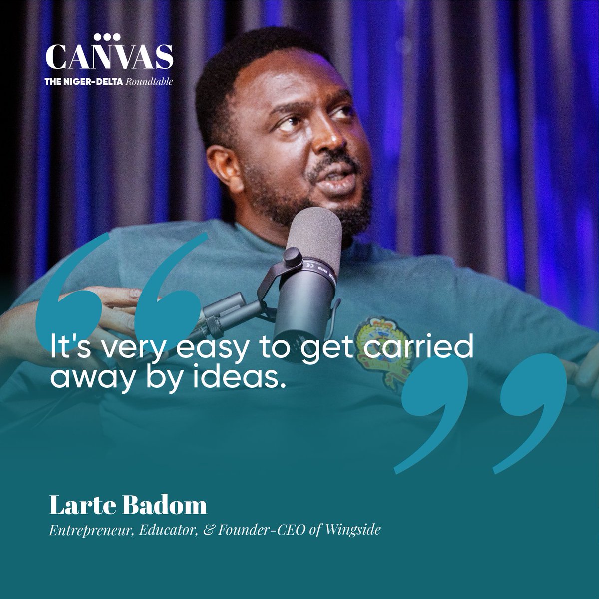 ndcanvaspodcast's tweet image. Quotes from Larte Badom, @mywingside  (guest)

Watch the full Episode #98: From Idea to Impact with our anchor @Dee_shark on our youtube channel 👇
youtube.com/@ndcanvaspodca…

Brought to you by @renaissance_afr 

@nnpclimited, @totalenergies, @eni 

#nigerdelta #podcast #canvas