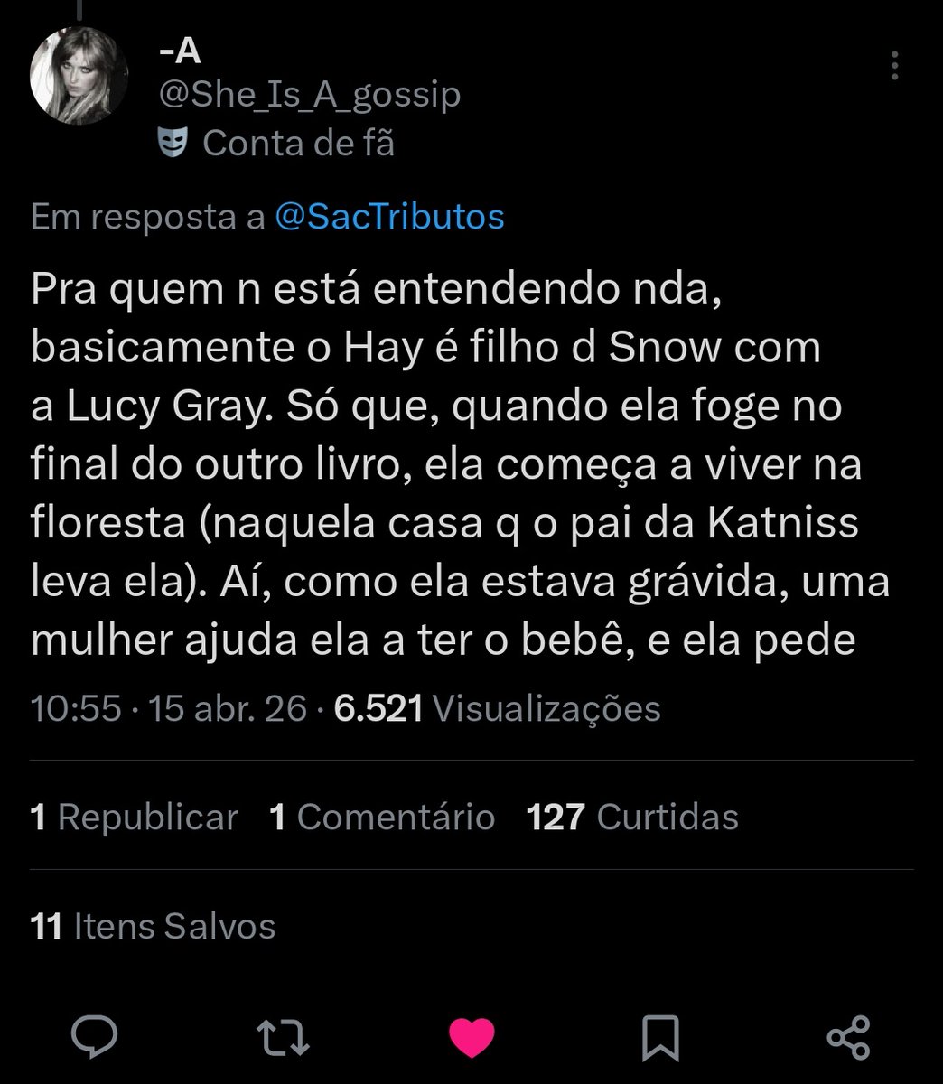 SAC | Jogos Vorazes ☀️ tweet media