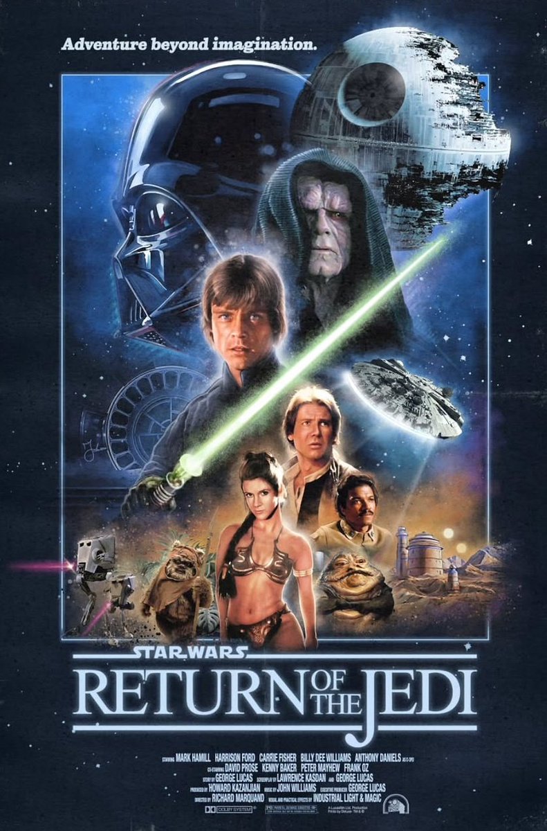 Return of the Jedi (1983)
Art by John Cordero.