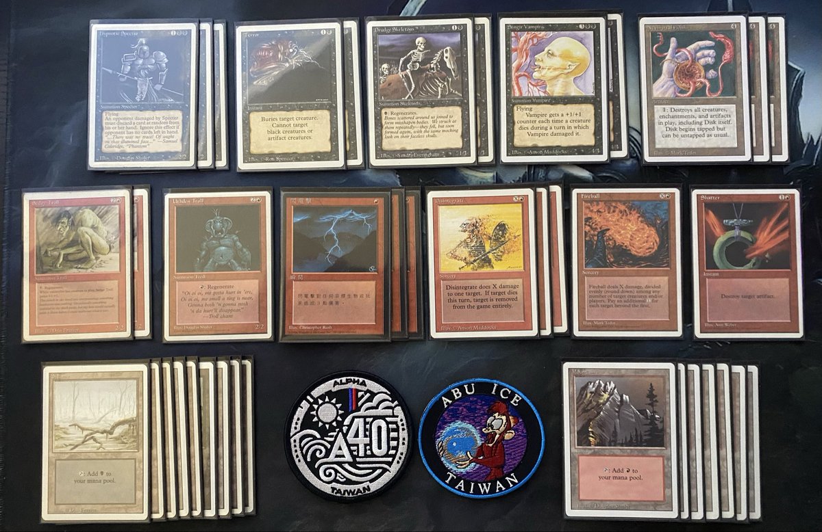 YGT's tweet photo. #Revised40 Black-Red Disk #OldSchoolMTG https://t.co/GxJ2bNwZG6
