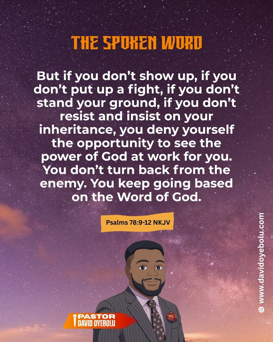 thebloomchurch's tweet image. Nuggets from today’s spoken word by @David oyebolu

STAND YOUR GROUND, ASSERT YOURSELF

#thebloomchurch  #davidoyebolu  #january  #2026 #quote