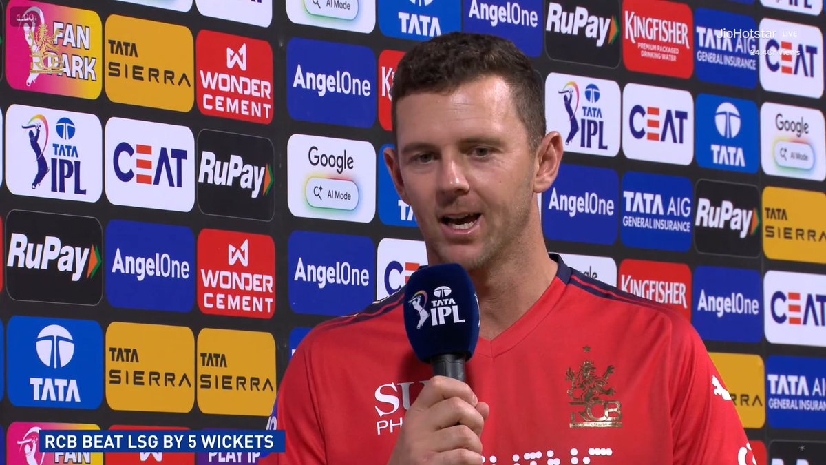 4-0-20-1

Just the second match of the season and academy recruiter in chief Hazlewood won the POTM 🔥