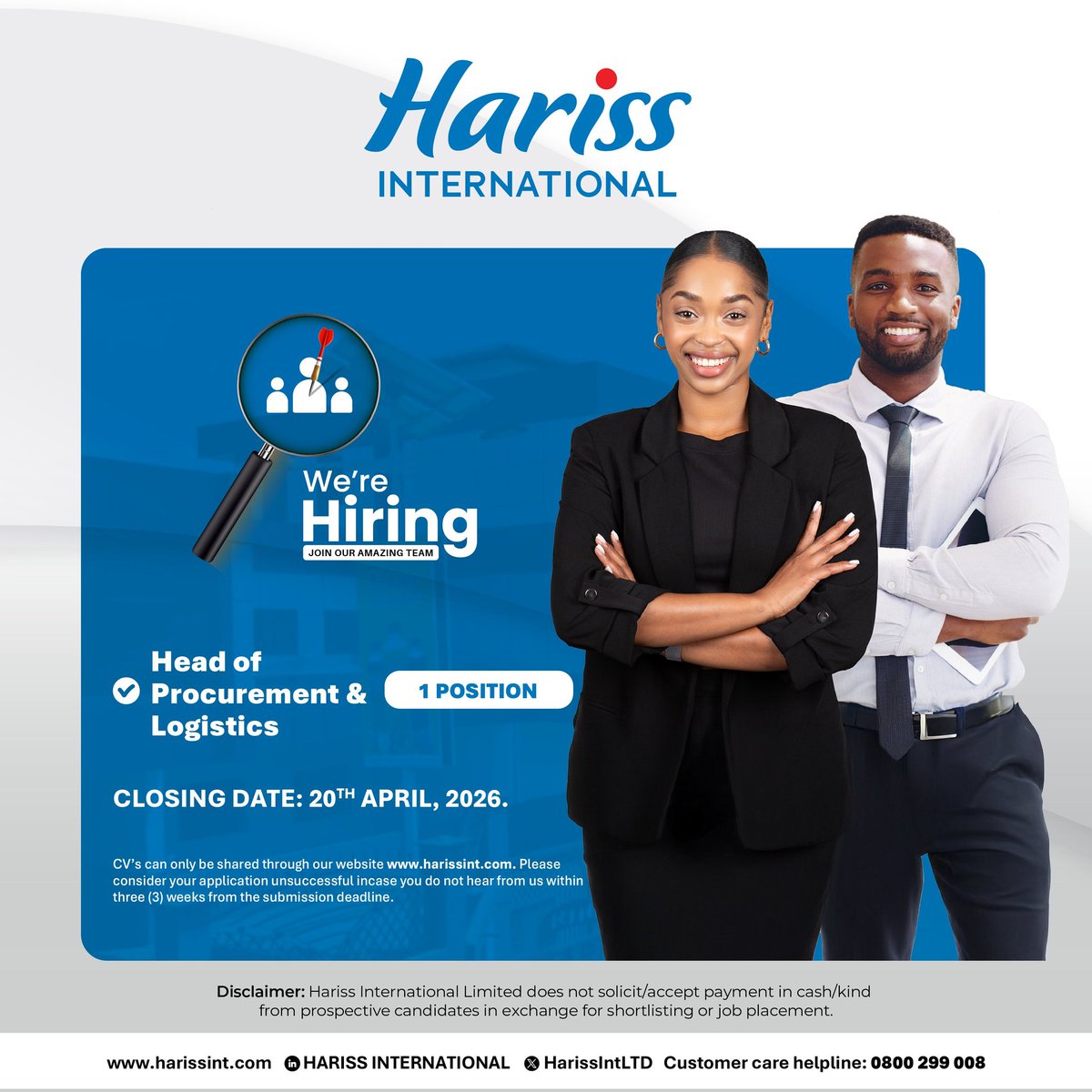 pearlofsports's tweet image. @HarissIntLTD 
📢 *Now Hiring: Head of Procurement*  
*Harissa International*  
Lead sourcing. Drive strategy. Cut costs.  
7+ yrs experience needed.  
*Apply now* → 
#Hiring #Procurement