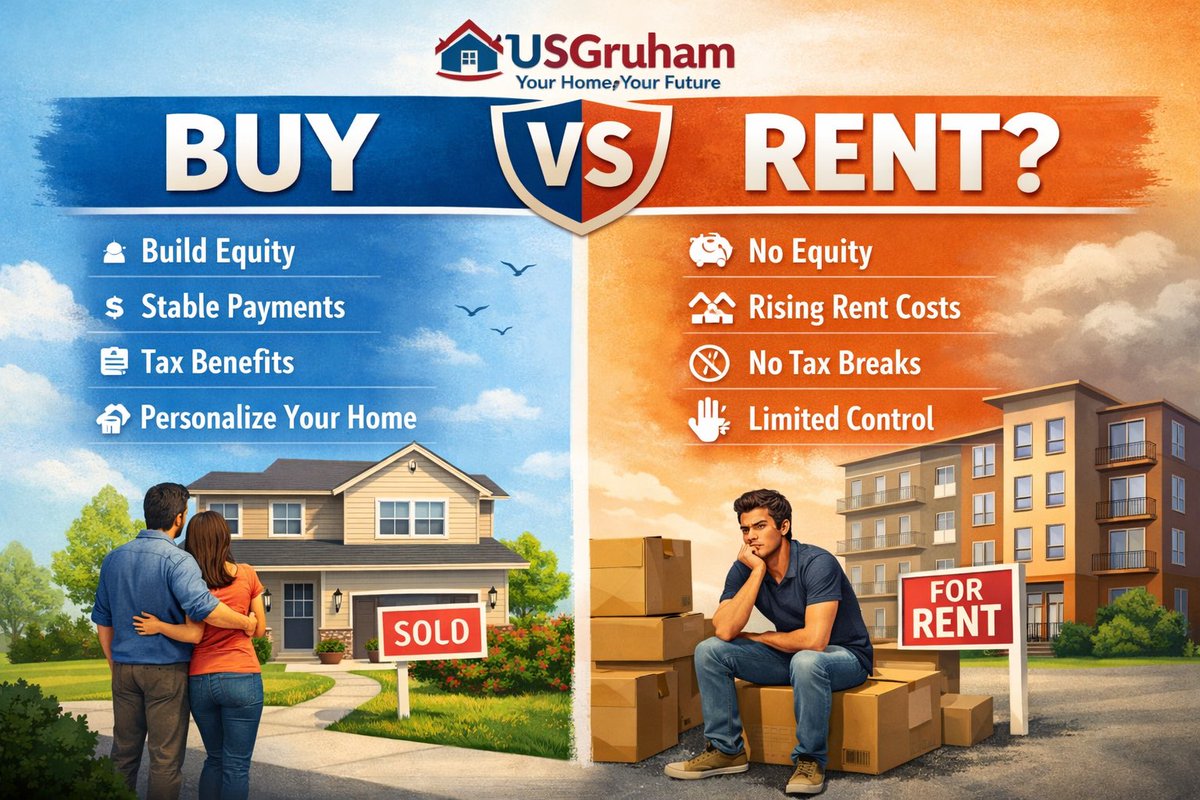 usgruham's tweet photo. Most people stay renters…
Smart people become owners.

BUY:
• Build equity
• Lock your payment
• Tax benefits

RENT:
• No ownership
• Rent keeps increasing
• No wealth created

The game is simple:
👉 Own assets or fund someone else’s.

#RealEstate #Investing #USGruham https://t.co/DloCpkAh1v